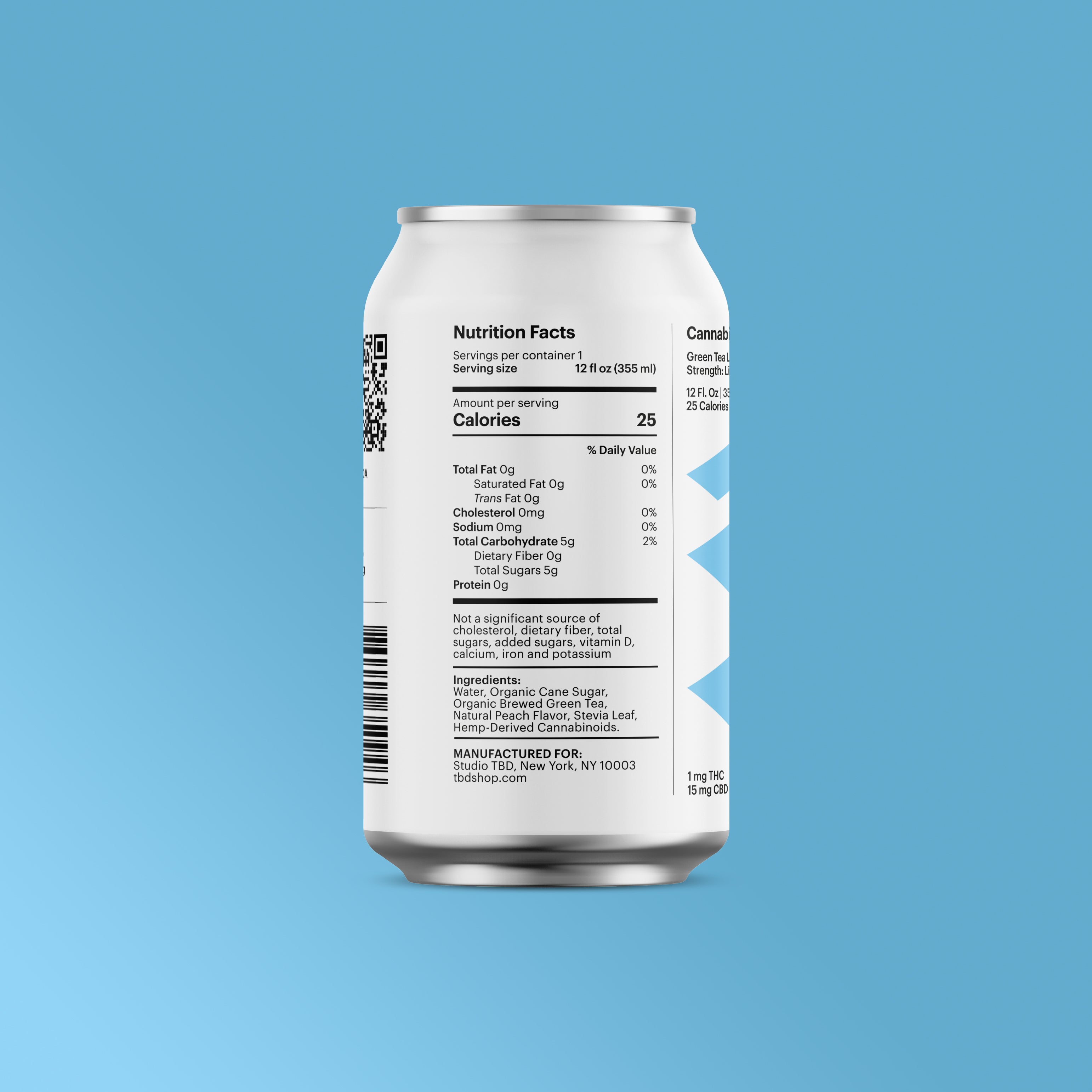 THC Infused Green Tea Lemonade Light 1:15 (12-pack)